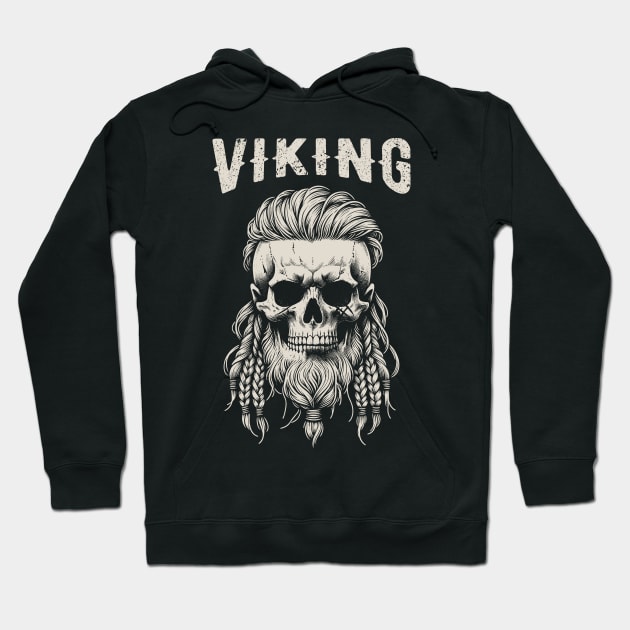 Viking Skull Hoodie by Yopi